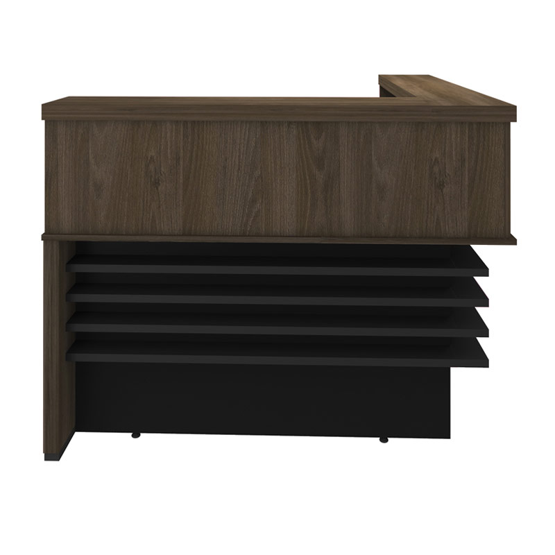  Aguas Reception Desk II - Charuto/ Black