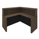  Aguas Reception Desk II - Charuto/ Black