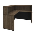  Aguas Reception Desk II - Charuto/ Black