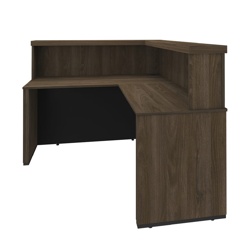  Aguas Reception Desk II - Charuto/ Black