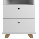  Aracaju Chest of 2 Drawers - Elm/ White