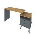  Bauru Desk - Elm/ Gray