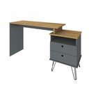  Bauru Desk - Elm/ Gray