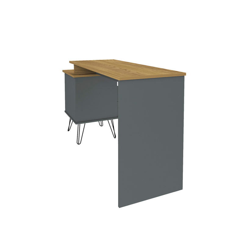  Bauru Desk - Elm/ Gray