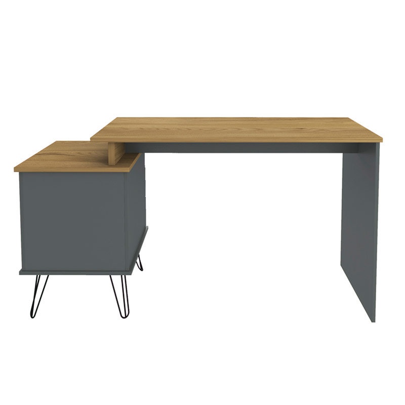  Bauru Desk - Elm/ Gray