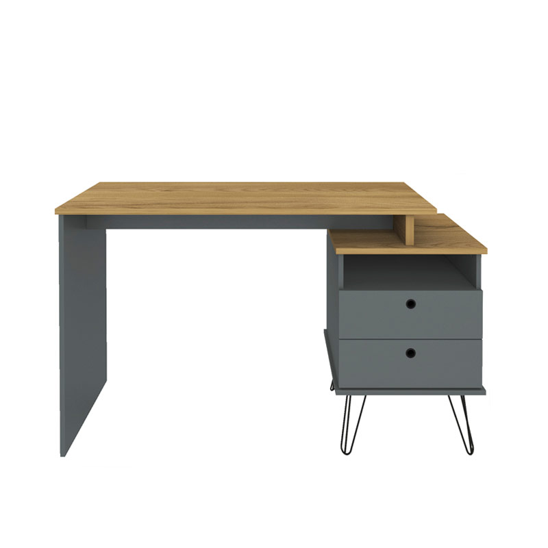  Bauru Desk - Elm/ Gray