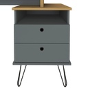  Bauru Desk - Elm/ Gray