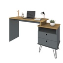  Bauru Desk - Elm/ Gray