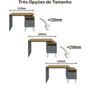  Bauru Desk - Elm/ Gray