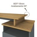  Bauru Desk - Elm/ Gray