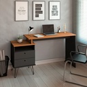  Bauru Desk - Freijo/ Black