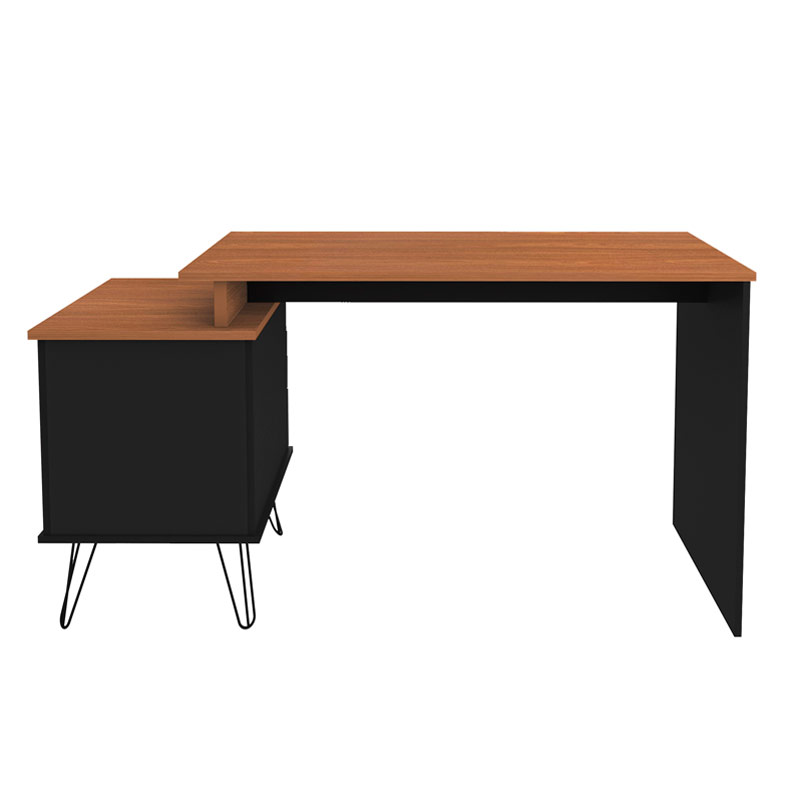  Bauru Desk - Freijo/ Black