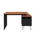  Bauru Desk - Freijo/ Black