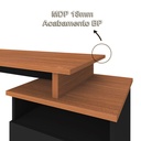  Bauru Desk - Freijo/ Black