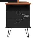  Bauru Desk - Freijo/ Black