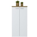  Belo 1400 High Cabinet with 2 Doors - Elm/ White