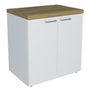  Belo Cabinet with 2 Doors - Elm/ White