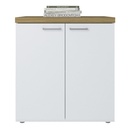  Belo Cabinet with 2 Doors - Elm/ White