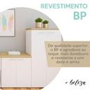  Belo Cabinet with 2 Doors - Elm/ White