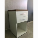  Belo Chest of 2 Drawers - Elm/ White