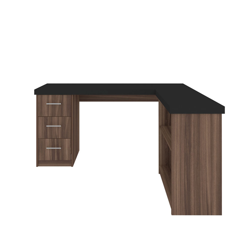  Betim Desk - Black/ Ipe