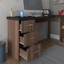  Betim Desk - Black/ Ipe