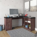  Betim Desk - Black/ Ipe