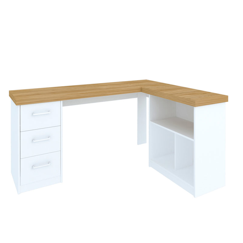  Betim Desk - Elm/ White