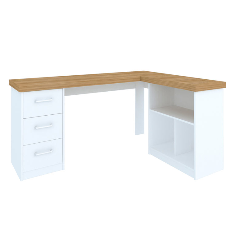  Betim Desk - Elm/ White