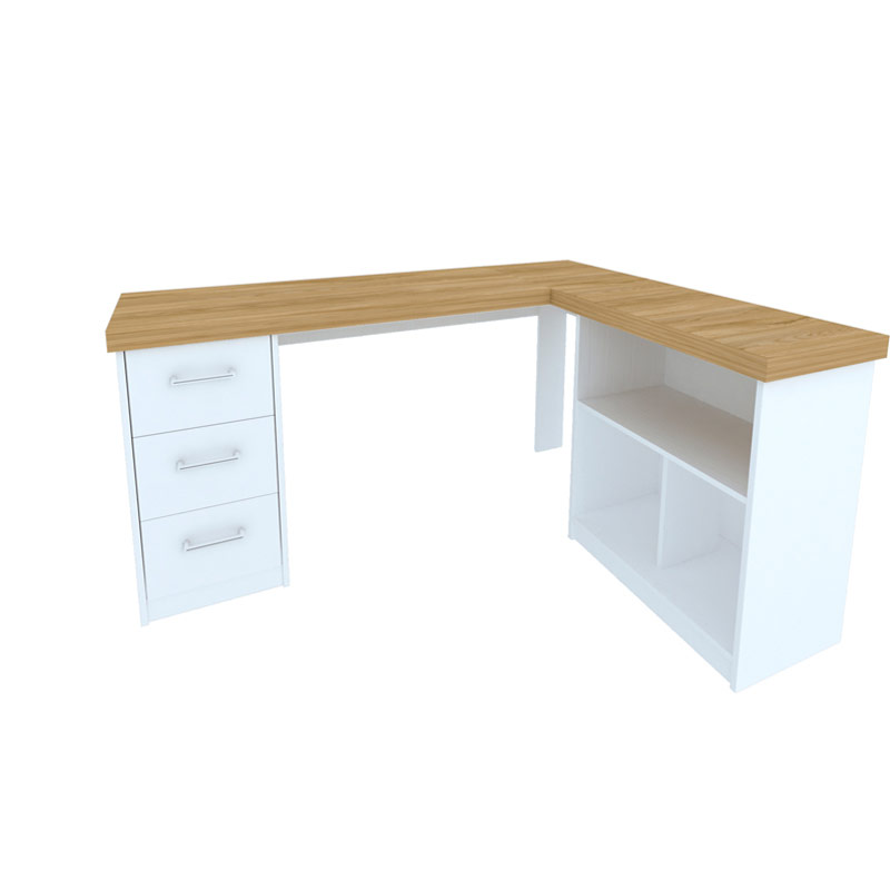  Betim Desk - Elm/ White