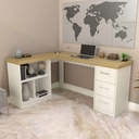  Betim Desk - Elm/ White