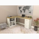  Betim Desk - Elm/ White