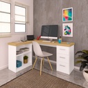  Betim Desk - Elm/ White