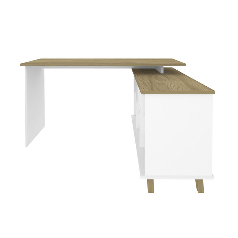  Cabo Desk - Elm/ White