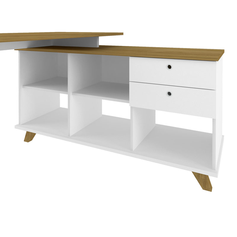  Cabo Desk - Elm/ White