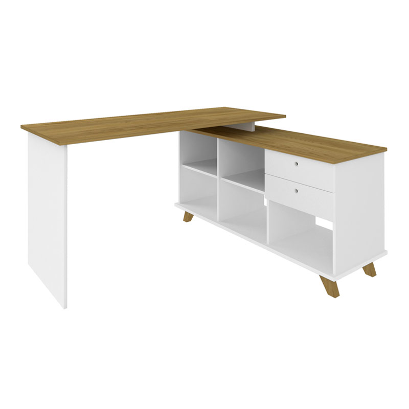  Cabo Desk - Elm/ White