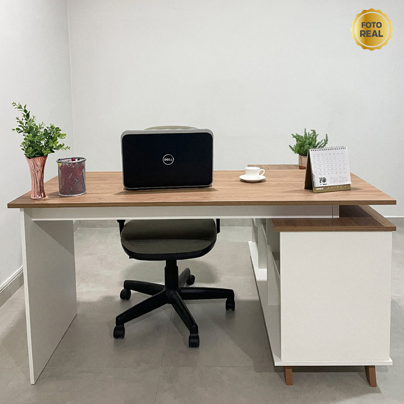  Cabo Desk - Elm/ White