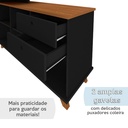  Cabo Desk - Freijo/Black