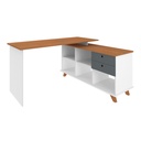  Cabo Desk - Freijo/Gray/White