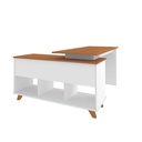  Cabo Desk - Freijo/Gray/White