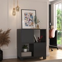  Camacari Cabinet with 2 Doors - Black