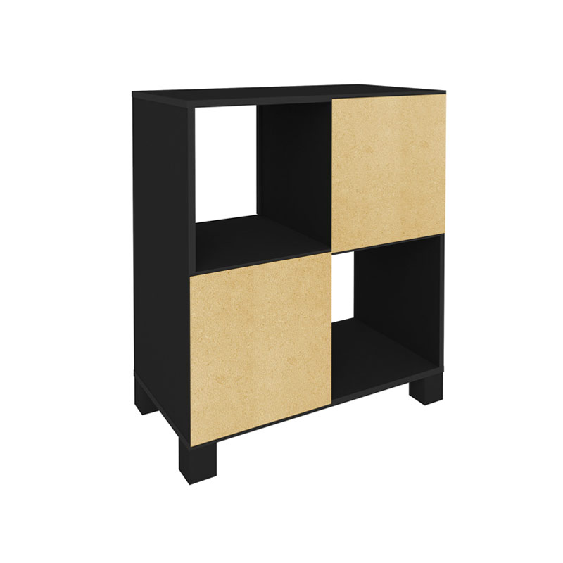  Camacari Cabinet with 2 Doors - Black