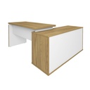  Camacari Desk - Elm/ White
