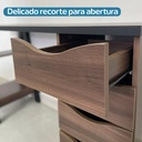  Caruaru Desk - Black/ Ipe