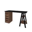  Caruaru Desk - Black/ Ipe