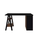  Caruaru Desk - Black/ Ipe