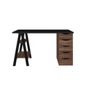  Caruaru Desk - Black/ Ipe