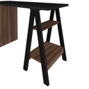  Caruaru Desk - Black/ Ipe