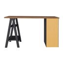  Caruaru Desk - Nogal/ Black