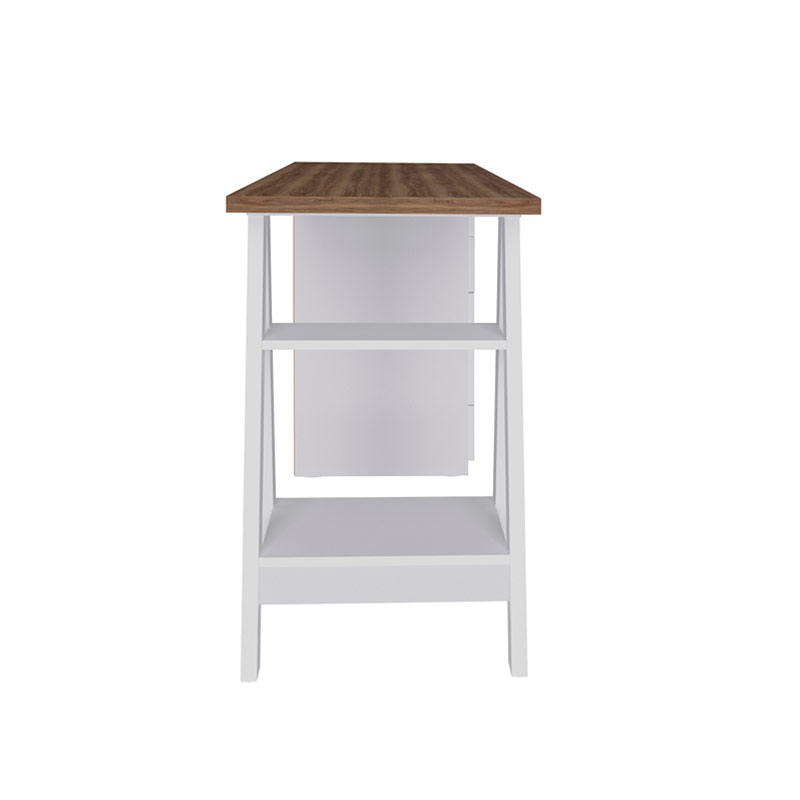  Caruaru Desk - Nogal/ White